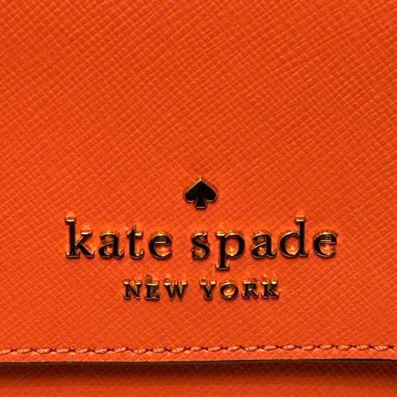 Kate Spade Staci North South Flap Coral Crossbody Phone Case Approx. 4.5 x 7.5 - Picture 7 of 15